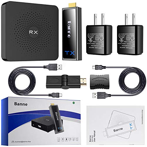 Wireless HDMI Transmitter and Receiver，Banne HDMI Wireless Extender for 100ft 1080p 3D Video/Audio Streaming from Laptop,PC,Netflix,PS4,Xbox 1,Pro Camera to HDTV, Projector,Monitor - Thumbnail 3