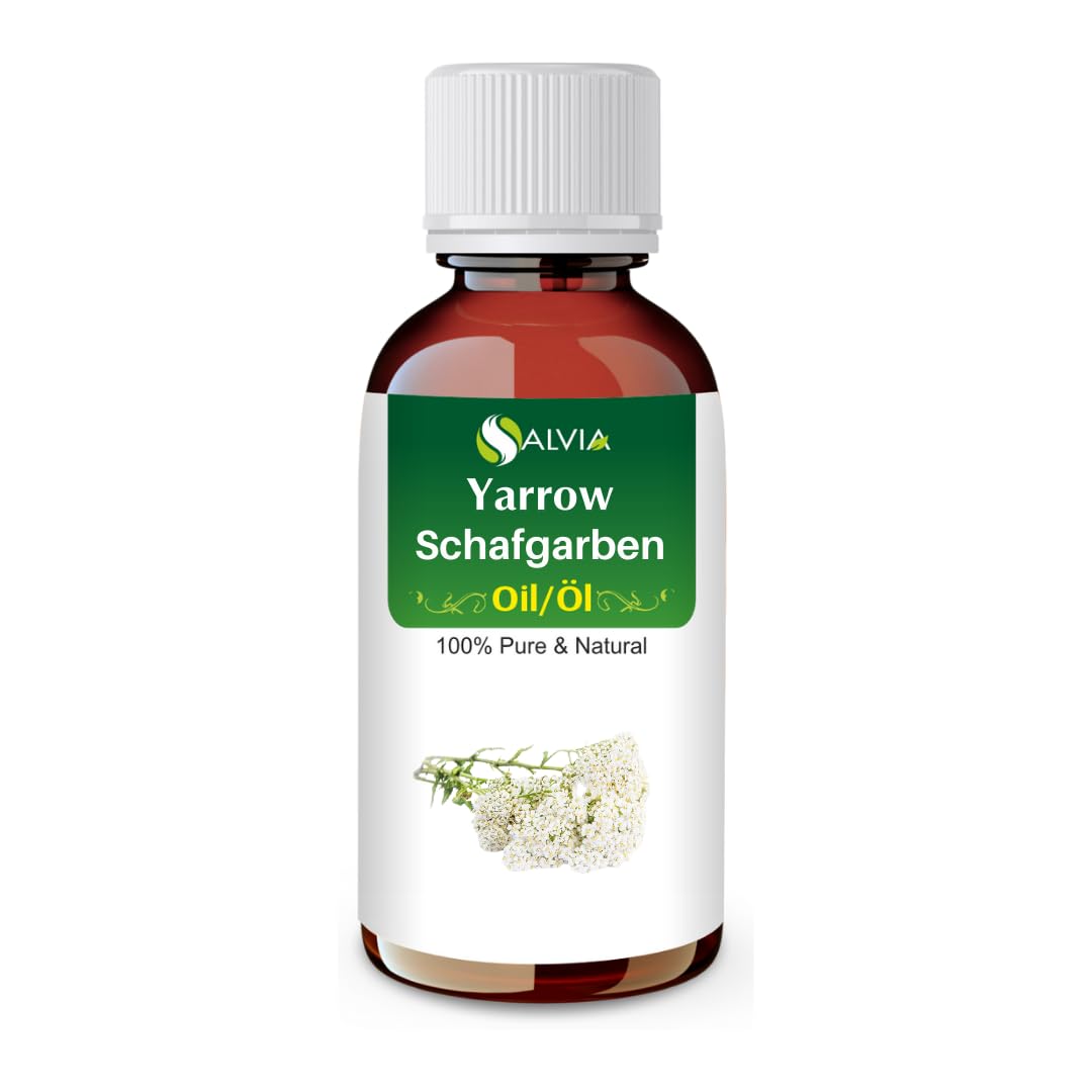Yarrow Essential Oil 100% Pure & Natural - Undiluted Uncut Cold Pressed Aromatherapy Premium Oil - Therapeutic Grade - 100 ML
