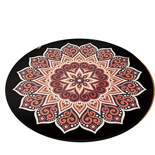 pairris Alfombra Redonda Lavable Antideslizante de la Alfombra de la Sala de Estar del Dormitorio de la Sala de Estar Alfombra Suave Alfombras