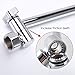 HOMEIDEAS 10 INCH Adjustable Showerhead Height Extension Shower Arm Extension, Shower Height Extender, Solid Brass Chrome Finished