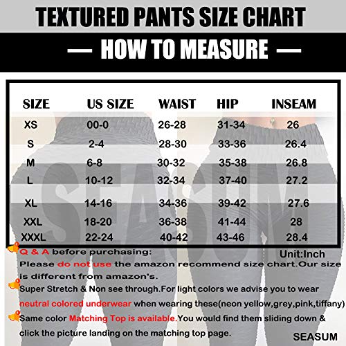 SEASUM Women's High Waist Yoga Pants Tummy Control Slimming Booty Leggings Workout Running Butt Lift Tights - Image 7