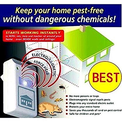 Ultrasonic Pest Repeller Repellent 2018 Electronic Ultrasound Pest Control Repellents, Plug in Insect Repellent, Bug Repellent for Mosquito, Mice, Rat, Bedbug, Roach, Ant, Fly, Flea, Spider - Thumbnail 5