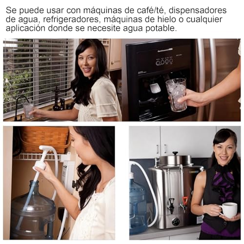 CHAGEE Bomba Dispensadora de Agua, 110V 40psi, 1 Galón por Minuto, para Garrafón de 19 litros (5 Galones) o 11 litros (3 Galones), Uso en Hogar/Oficina, Cocina, Refrigerador o Máquina de Café