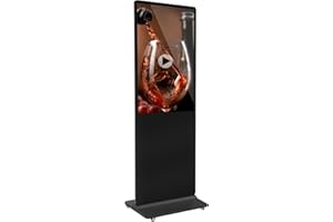 YCKJNB Digital Signage Displays 43 inch Floor Standing Digital Kiosks Advertizing Display IPS Full HD LCD Screen Interactive Advertizing Totem with Auto Media Player, Android OS