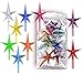 Stars plastic medium for the top of the ceramic Christmas tree 10 pack