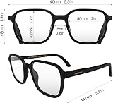 LONDON MOLE Hollywood Blue Light Blocking Glasses - Unisex Square Frames view 7