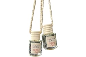 GENERIC Country Road Candle Co. Birthday Cake Car Hanging Diffuser Fragrance Oil (Pack of 2) | Car Air Freshner | Scented Fragrance Aromatherapy Automobile Diffuser scents Bottle