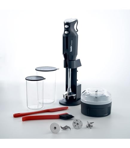 Amazon.com: bamix M133 Mono Immersion Blender & Processor, Silver