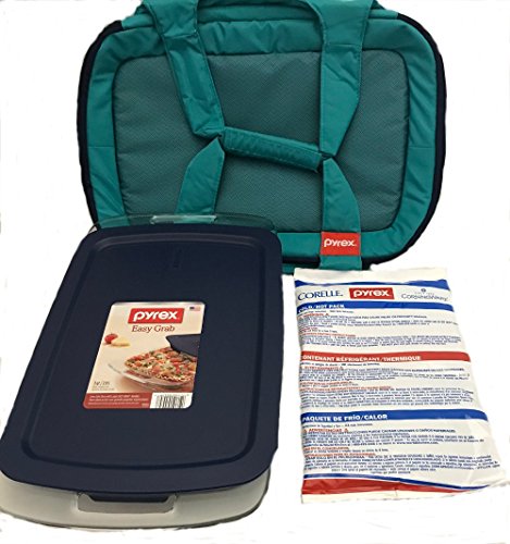 Pyrex Portables 4-pc Bundle, Turquiose