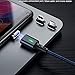 Magnetic Charging Cable MAGNITTO 3 in 1 - Magnetic Adapter - USB C Magnetic - Micro USB Magnetic Cable - USB Type C Power Cable - Compatible Quick Charge 3.0 Chargers Blue, The Newest Model 2018 GEN4