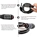 SPGOOD Bike Chain Lock Bicycle Locks 39ft Heavy Duty 5-Digit Codes Cycle Chains Resettable 100,000 Code Combinations for Cycling Moto Door Gate Fence 100cm Length
