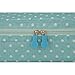 JIARUO Multi-function Makeup Cosmetic Bag Toiletry Travel Kit Organizer (blue dots)