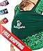 Babypeta Baby Sling Organic Infant Carrier and Newborn Wrap–Premium Cotton/Spandex Blend for Cozy Softness & Adjustable Comfort – Hands-Free Swaddle for Moms, Green