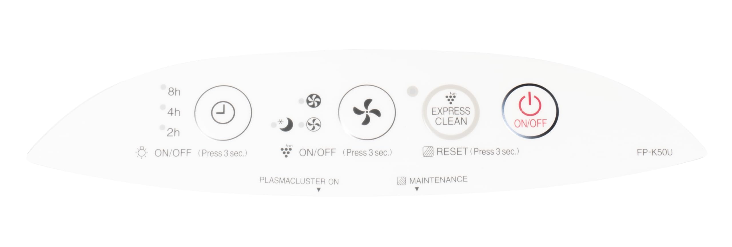 SHARP Air Purifier with Plasmacluster Ion Technology and Triple Filtration, including True HEPA Filter. Covers up to 1,253 sq ft for Medium Rooms, such as Office, for Dust, Smoke, and Pollen. FPK50UW