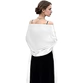 Jmkcoz Women's Pashmina Shawls and Wraps for Evening Dresses Satin Shawl Wraps Bridal Scarve Women Wedding Bridesmaid Scarf