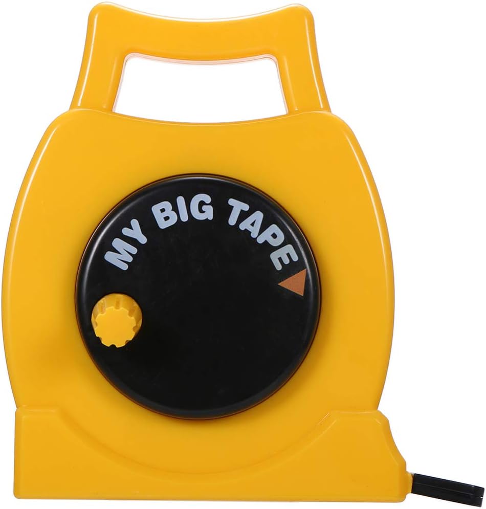 IMIKEYA Kids Tape Measure: Retractable Toy Measuring Tape for Children Yellow Fun Educational Tool for Learning Inches & Centimeters Pretend Play Role-Play Toy for Toddlers & Kids - Image 4