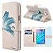 Samsung Galaxy J7 / J700 Case, INNOVAA Premium Leather Wallet Case (Not Compatible with Samsung Galaxy J7 (2016)) With STAND Flip Cover W/ Free Screen Protector & Stylus Pen - Teal Flower