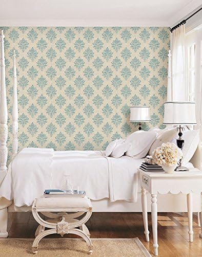 Galerie G34155 Nordic Elements Diamond Damask Wallpaper, Blue, 10m x 53cm, Full roll (10M x 53 cm) - Image 4