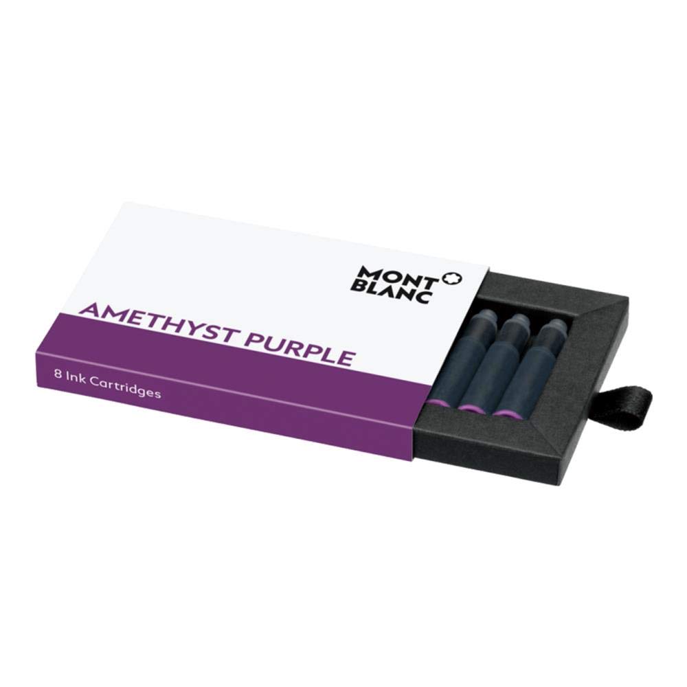 MONTBLANC 8 x Amethyst Purple Fountain Pen Ink Cartridges 124487