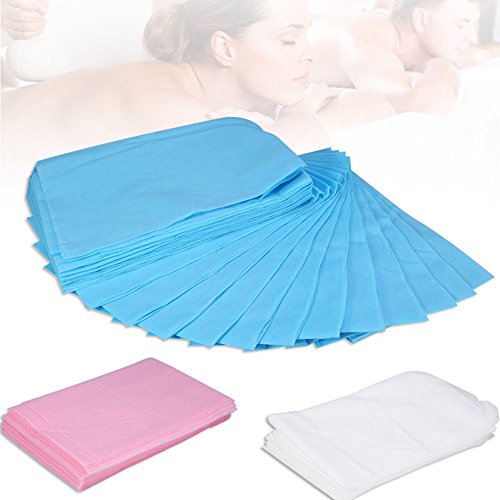 Potato001 10Pcs Disposable Non-Woven Paper Table Bed Sheet Cover Soft Spa Bed Cover (White)