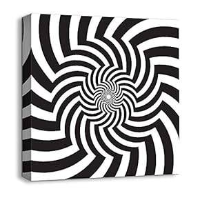 Canvas Wall Art - Abstract Visual Illusion - Giclee Painting Wall Art for Bedroom Living Room Home Decoration - 12x12 inches