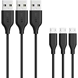 Anker [3-Pack] Powerline Micro USB (3ft) - Charging Cable for Samsung, Nexus, LG, Android Smartphones and More (Black)