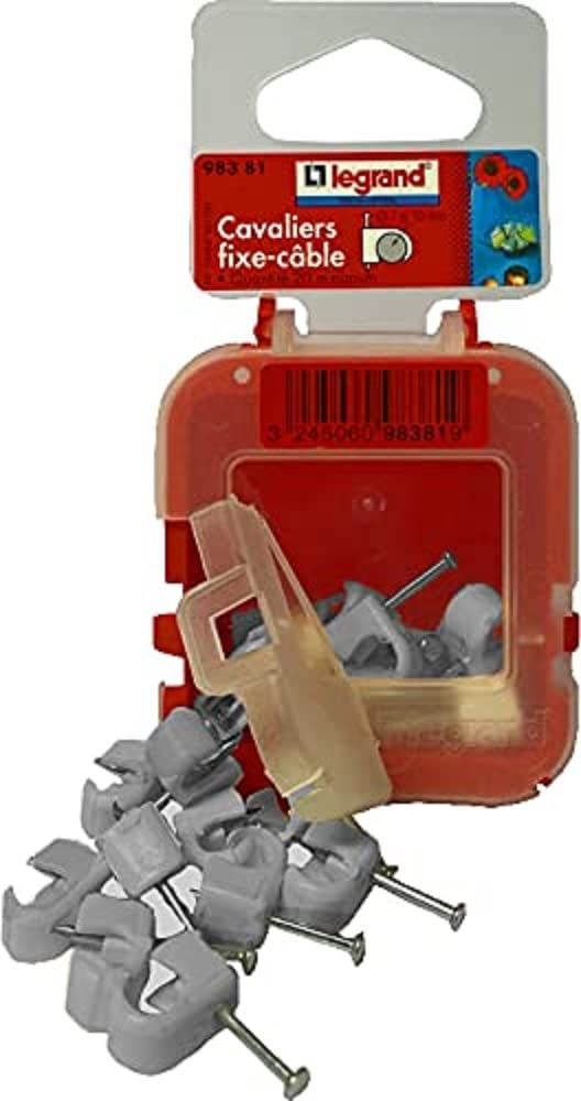 Legrand LEG98366 Cable Guards Flexible Multifix Cable Diameter 710 Grey Set of 100