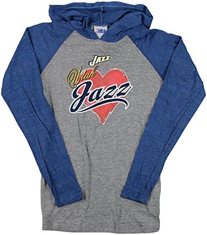 Women's NBA Heart Lightweight Hoodie (Utah Jazz, Small)