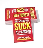 You Suck At Parking Cards (Pack of 50) - Color - Prank Cards - Joke
