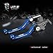 MZS CNC Pivot Brake Clutch Levers for Yamaha YZ80 YZ85 1995-2014/ TTR230 2005-2017 (Blue)
