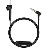 Replacement Audio Cable Inline Mic Remote Control Cord Wire Line for Bose AE2 AE2i AE2w Headphones (Black)