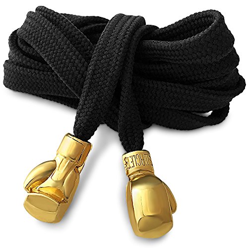 Gold Aglets for Shoelaces Boxing Glove Gold Aglets Pack of 4 Easy DIY Gold Lace Tips, No