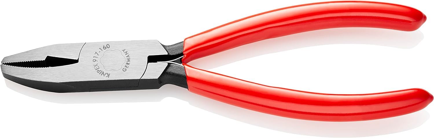 KNIPEX 91 71 160 Glass Nibbling Pincer Black atramentized Plastic Coated 160 mm