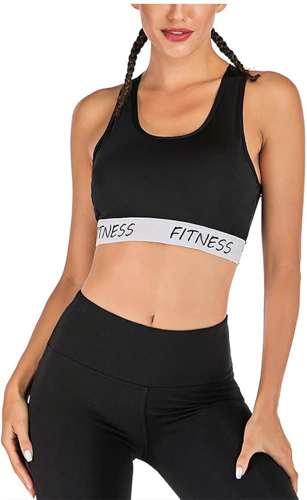 JOYSPELS Sport-BH Damen – Ohne Bügel, Gepolstert, Gekreuzter Rücken, Trägerlos