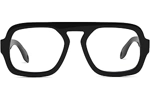 ADE WU Fashion Glasses for Women 70s Vintage Non Prescription Glasses Frames Retro Square Aviator Fake Glasses