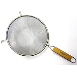 Winco MS3A-8D Strainer with Double Fine Mesh, 8-Inch Diameter
