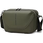 peacechaos Small Camera Sling Bag for Mirrorless & Compact DSLR – Lightweight Waterproof Crossbody Camera Bag with Tripod Holder, Adjustable Strap, and Removable Dividers