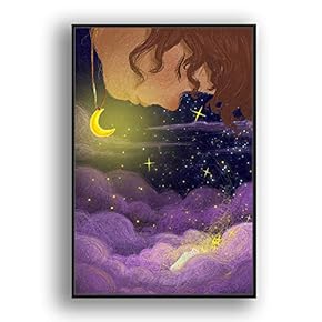Framed Canvas Wall Art for Living Room, Bedroom Flow in The Dream Canvas Prints for Modern Home Decoration Ready to Hang - 16"x24" inches