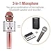 Karaoke Microphone Wireless With Bluetooth Speaker - Instagram 5000+Likes iPhone Android PC Smartphone Portable Handheld Microphone for Singing Recording Interviews or Kids Home KTV Party
