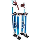 IN WHICH BAY Drywall Stilts Walking Taping Professional Aluminum Tool Stilt 24"-40" for Sheetrock Painting or Cleaning（Blue）