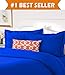 Elegant Comfort #1 Best Bedding Duvet Cover Set! 1500 Thread Count Egyptian Quality Luxurious Silky-Soft Wrinkle Free 3-Piece Duvet Cover Set, King/Cali King, Royal Blue