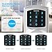 Signstek Digital Electronic Touchscreen Keypad Security Entry Door Lock Interchangeable for Left and Right Door Handle with Hidden Mechanical Key (Silver)