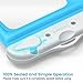 Cambond Floating Waterproof Phone Pouch, 3 Pack Waterproof Phone Case, Transparent PVC Water Proof Cell Phone Pouch Dry Bag with Lanyard for iPhone Xs Max XR X 8 7 6 Plus (White+White+Orange)