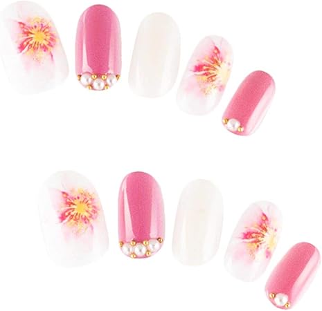 Amazon ゆずネイル ネイルチップ ピンク系 桜 梅 花 春 きれい フェミニン 桜 デート ドレス 結婚式 お呼ばれ ゲスト F R C ゆずネイル ネイルチップ 通販