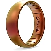 Enso Rings Classic Legend Silicone Ring - Made in The USA - an Ultra Comfortable, Breathable, and Safe Silicone Ring - Men's and Women's Silicone Wedding Ring