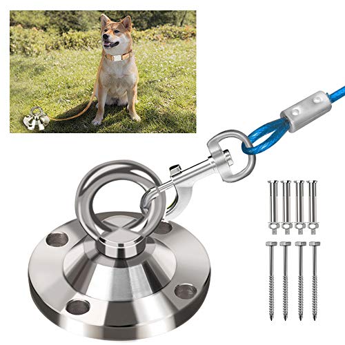 Highland Farms Select 360° Swivel Dog Tie Out Stake Dog Anchor Heavy Duty Rust Proof Dog Yard