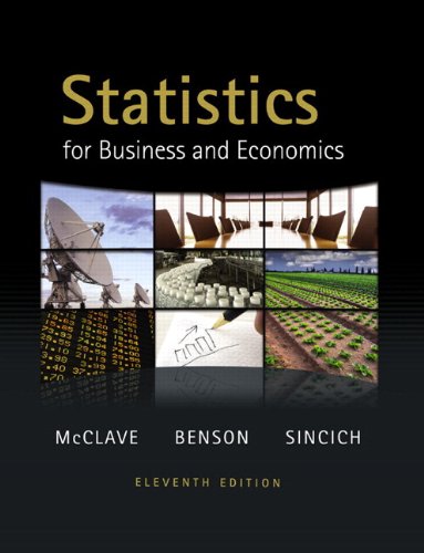 Statistics for Business and Economics (11th Edition)