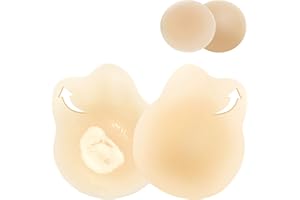 Nimiah Pasties Nipple Covers Lift - Reusable Silicone Adhesive Breast Petals for Women Invisible Push up Nipplecovers