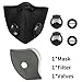 Activated Carbon Dustproof Mask Face Mask Filtration Exhaust Gas Anti Pollen Allergy PM2.5 Dust Mask Filter for Running Cycling Safety Masks for Men and Women
