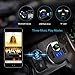 JARLINK Bluetooth FM Transmitter, Wireless in-Car FM Transmitter Stereo Radio Adapter Car Kit with 2 USB Car Chargers, Hands Free Calling Compatible iPhone Samsung Android, etc